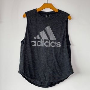 Adidas Grey & Black Tank Top